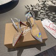 Christian Louboutin Spikaqueen Crystal Transparent Glitter & Irisdescent Leather - 1