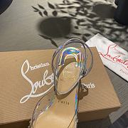 Christian Louboutin Spikaqueen Crystal Transparent Glitter & Irisdescent Leather - 6