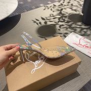 Christian Louboutin Spikaqueen Crystal Transparent Glitter & Irisdescent Leather - 3