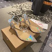 Christian Louboutin Spikaqueen Crystal Transparent Glitter & Irisdescent Leather - 4