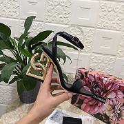 Dolce & Gabbana Black Smooth Leather Sandals with 10.5cm heel - 3