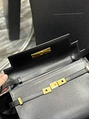 YSL Manhattan Shoulder Bag In Black Box Saint Laurent Leather - 3