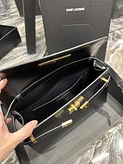 YSL Manhattan Shoulder Bag In Black Box Saint Laurent Leather - 2