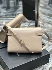 YSL Manhattan Shoulder Bag In Rosy Sand Box Saint Laurent Leather - 2