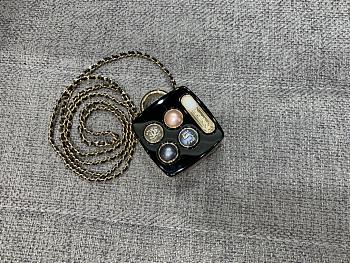 Chanel Long Pendant Necklace Metal, Resin, Lambskin, Imitation Pearls & Strass