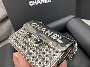 Chanel Silver-tone Metal And Strass Crystal Flap Bag - 5