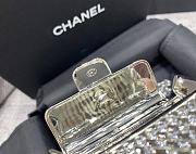 Chanel Silver-tone Metal And Strass Crystal Flap Bag - 4