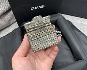 Chanel Silver-tone Metal And Strass Crystal Flap Bag - 3