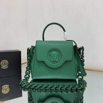 Versace La Medusa Small Handbag Green Size 20x10x17 cm