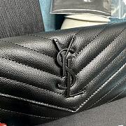 YSL Monogram Black Leather Wallet Black Hardware 19x11 cm - 2