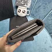 YSL Monogram Gray Leather Wallet Size 19 x 11 cm - 6