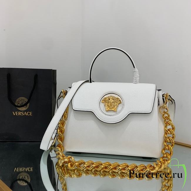 Versace La Medusa Medium Handbag White Size 25x15x22 cm - 1