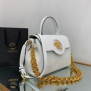 Versace La Medusa Medium Handbag White Size 25x15x22 cm - 3