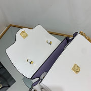 Versace La Medusa Medium Handbag White Size 25x15x22 cm - 6