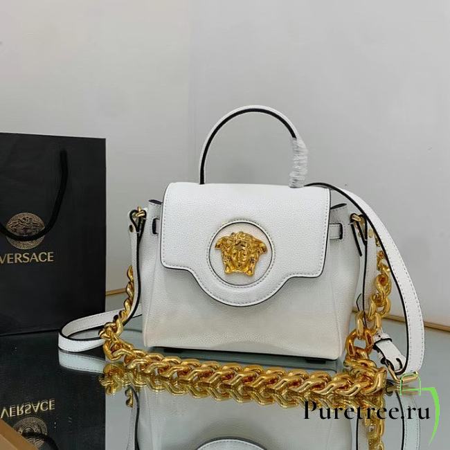Versace La Medusa Small Handbag White Size 20x10x17 cm - 1