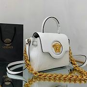 Versace La Medusa Small Handbag White Size 20x10x17 cm - 5
