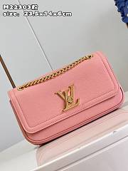 LV LockMe Chain Bag East West Rose Trianon Pink 23.5x14x6 cm - 5