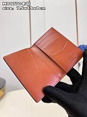 LV Pocket Organizer Tan Millesime Calf Leather 7.5 x 11.1 x 1 cm - 6