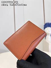 LV Pocket Organizer Tan Millesime Calf Leather 7.5 x 11.1 x 1 cm - 4