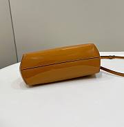 Fendi First Midi Small Brown Patent Leather Bag size 26x18x9.5 cm - 2