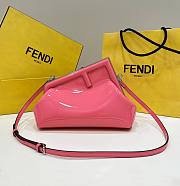 Fendi First Midi Small Pink Patent Leather Bag size 26x18x9.5 cm - 1
