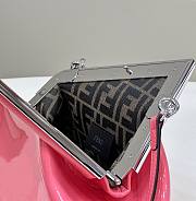 Fendi First Midi Small Pink Patent Leather Bag size 26x18x9.5 cm - 6