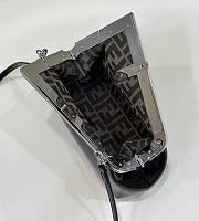 Fendi First Midi Small Black Patent Leather Bag size 26x18x9.5 cm - 3
