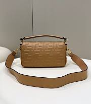 Fendi Baguette Beige Leather Bag Size 26 x 15 x 5 cm - 5