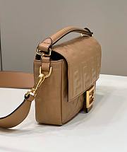 Fendi Baguette Beige Leather Bag Size 26 x 15 x 5 cm - 3
