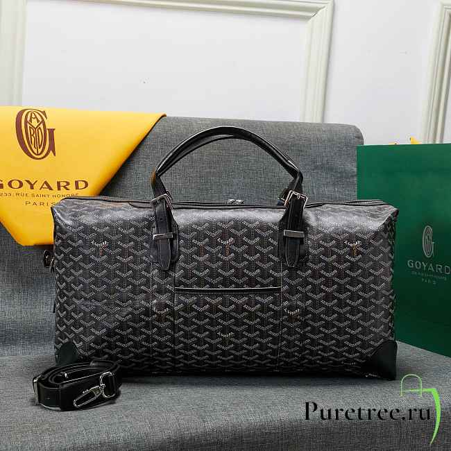 Goyard Goyardine Black Boeing Travel Bag 48 x 28 x 22 cm - 1