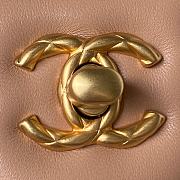 Chanel Small Vanity Case Beige Lambskin & Gold-Tone Metal 12.5x15x8 cm - 6
