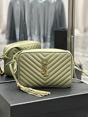 YSL Lou Camera Cream Bag In Pistache Quilted Leather size 23 x 16 x 6 cm - 1