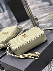 YSL Lou Camera Cream Bag In Pistache Quilted Leather size 23 x 16 x 6 cm - 6