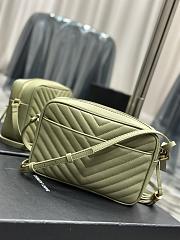 YSL Lou Camera Cream Bag In Pistache Quilted Leather size 23 x 16 x 6 cm - 3