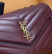 YSL Loulou Medium Burgundy Chain Bag size 31 x 22 x 10 cm - 2