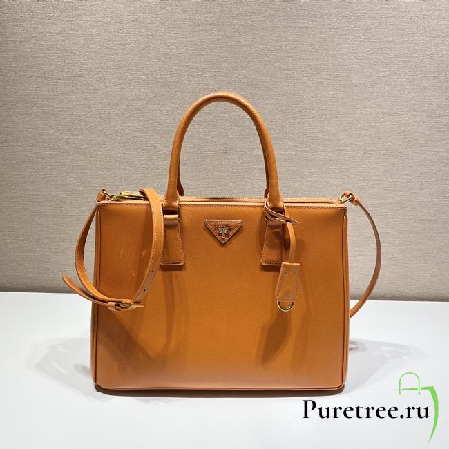 PRADA Galleria Saffiano Orange Leather Large Bag 1BA274 33x24x15 cm - 1