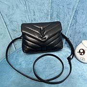 YSL Loulou Toy Strap Bag Black & Black Hardware size 20 x 14 x 7 cm - 1