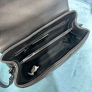 YSL Loulou Toy Strap Bag Black & Black Hardware size 20 x 14 x 7 cm - 5