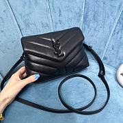 YSL Loulou Toy Strap Bag Black & Black Hardware size 20 x 14 x 7 cm - 4