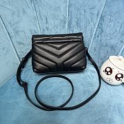 YSL Loulou Toy Strap Bag Black & Black Hardware size 20 x 14 x 7 cm - 6