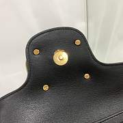 Valentino Locò Black Calfskin Shoulder Bag Gold-tone Logo - 2