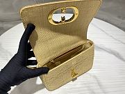 Dior Small Dior Caro Bag Natural Macrocannage Raffia 20x12x7 cm - 6