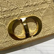 Dior Small Dior Caro Bag Natural Macrocannage Raffia 20x12x7 cm - 2
