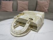 Dior Medium Lady D-Lite Bag Dior Jardin d'Hiver Embroidery with Gold-Tone Metallic Thread - 6