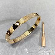 Cartier Love Bracelet, 4 Diamond 6.1mm - 3