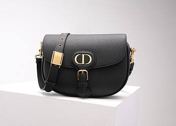 Dior Medium Bobby Bag Black M9319 size 22x6x17 cm