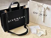 Givenchy Medium G-Tote Shopping Bag In Black Canvas 37x13x26 cm - 1