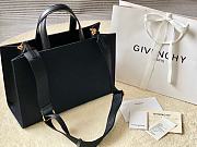 Givenchy Medium G-Tote Shopping Bag In Black Canvas 37x13x26 cm - 2