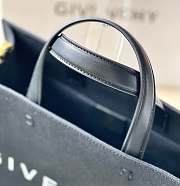 Givenchy Medium G-Tote Shopping Bag In Black Canvas 37x13x26 cm - 3