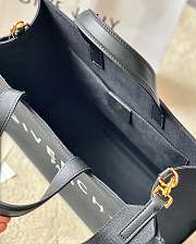 Givenchy Medium G-Tote Shopping Bag In Black Canvas 37x13x26 cm - 5
